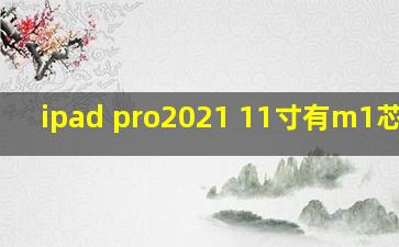 ipad pro2021 11寸有m1芯片吗